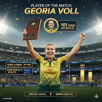 IND W vs AUS W: Georgia Voll के तूफानी शतक से हारा भारत, ऑस्ट्रेलिया ने जीती वनडे सीरीज! Highlights