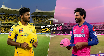 IPL 2026 Trade: Samson in CSK, Jadeja in RR Updates