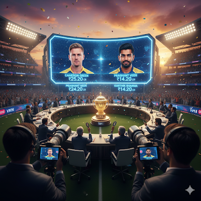 IPL 2026 Auction: कौन बना सबसे महंगा खिलाड़ी? ग्रीन और अनकैप्ड भारतीयों ने रचा इतिहास
