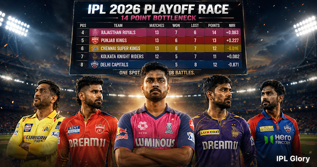 IPL 2026 Playoff Race: 4th Spot के लिए महासंग्राम!