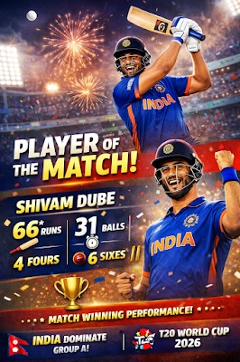 IND vs NED 2026 Highlights: शिवम दुबे का तूफ़ान और वरुण की फिरकी ने भारत को दिलाई 17 रनों से रोमांचक जीत