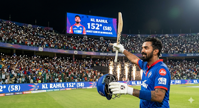 KL Rahul 152: IPL में किसी भारतीय का सर्वोच्च स्कोर, टूटे सारे रिकॉर्ड!