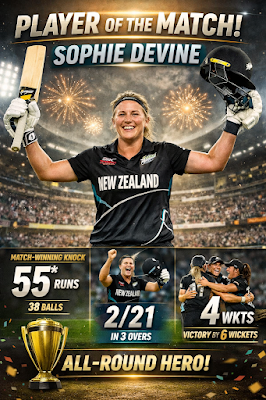 NZ-W vs SA-W 3rd T20 Highlights: सोफी के तूफान में उड़ी अफ्रीका