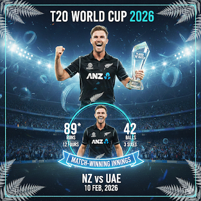 NZ vs UAE Highlights 2026: कीवी ओपनर्स का तूफान, 10 विकेट से ऐतिहासिक जीत और रिकॉर्ड्स की झड़ी!