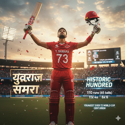 युवराज समरा का ऐतिहासिक शतक: NZ vs CAN T20 World Cup 2026 Match Highlights & Records