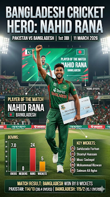 PAK vs BAN ODI Highlights:राणा के तूफान में उड़ा पाकिस्तान, बांग्लादेश की ऐतिहासिक जीत!