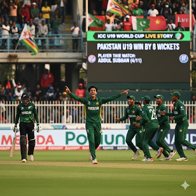 PAK vs NZ U19 Match Highlights: समीर मिन्हास का तूफान और अब्दुल सुभान की घातक गेंदबाजी, पाकिस्तान की बड़ी जीत!