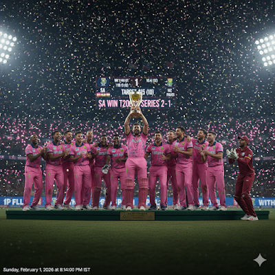 SA vs WI 3rd T20 2026: वांडरर्स में टूटा बल्ला और छूटे पसीने! वेस्टइंडीज ने रोमांचक मैच में दक्षिण अफ्रीका को चटाई धूल