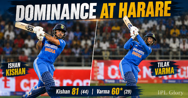 The Kishan-Tilak Show: Power hitting guides India to a massive total