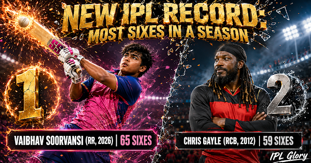 IPL 2026 में नया Sixer King! Vaibhav Soorvansi ने Gayle-Russell को छोड़ा पीछे