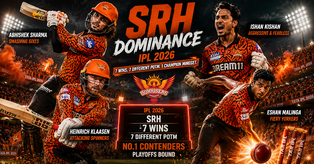 IPL 2026: SRH ने रचा इतिहास! 7 जीत में 7 अलग 'Match Winner', पैट कमिंस की सेना से कांपी विरोधी टीमें