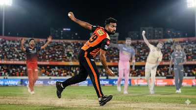 ईशन मलिंगा IPL 2026 में पर्पल कैप की रेस में सबसे आगे। IPL 2026 पर्पल कैप होल्डर: ईशन मलिंगा (SRH) और अन्य दावेदार।