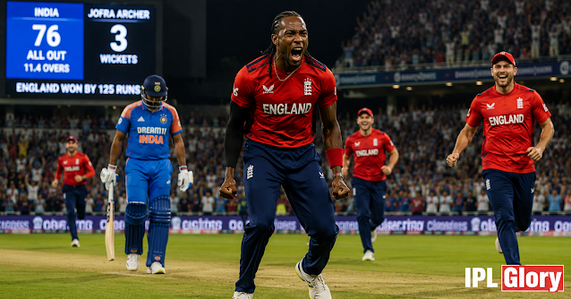Jofra Archer's Fiery Spell Breaks India's Batting Line-up Jofra Archer's Fiery Spell Breaks India's Batting Line-up