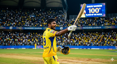 MI vs CSK: संजू सैमसन के तूफानी शतक ने Wankhede में रचा इतिहास