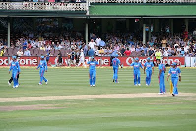 Indian national cricket team during international match